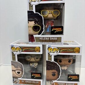 Funko Pop Indiana Jones Trio Set